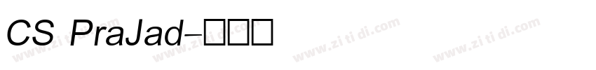CS PraJad字体转换